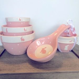 SOLD*** TERRAMOTO CERAMIC EASTER BUNNY  BUNDLE